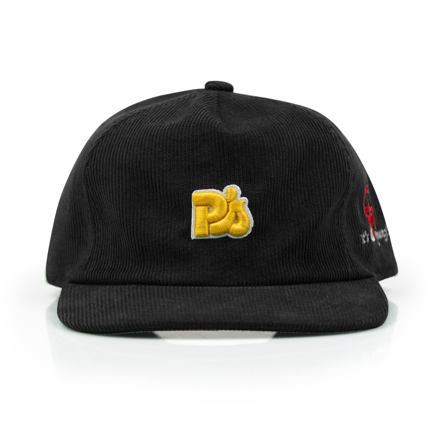 PARKER’S P”S CORDUROY HAT IN BLACK