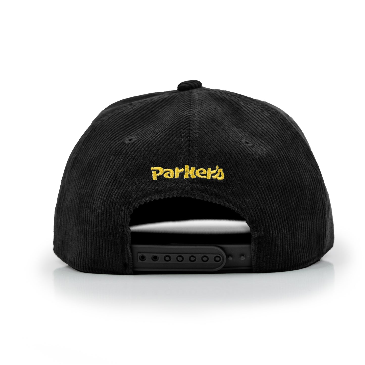 PARKER’S P”S CORDUROY HAT IN BLACK